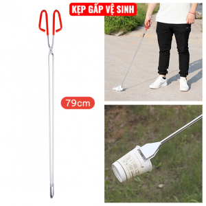 Cây gắp rác vệ sinh 79cm tay cầm bọc nhựa