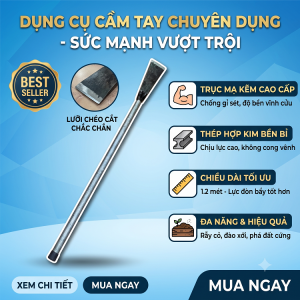Xà beng lưỡi dày chiều dài 1,2 met